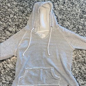 O’Neill Blue and White Stripe Hoodie